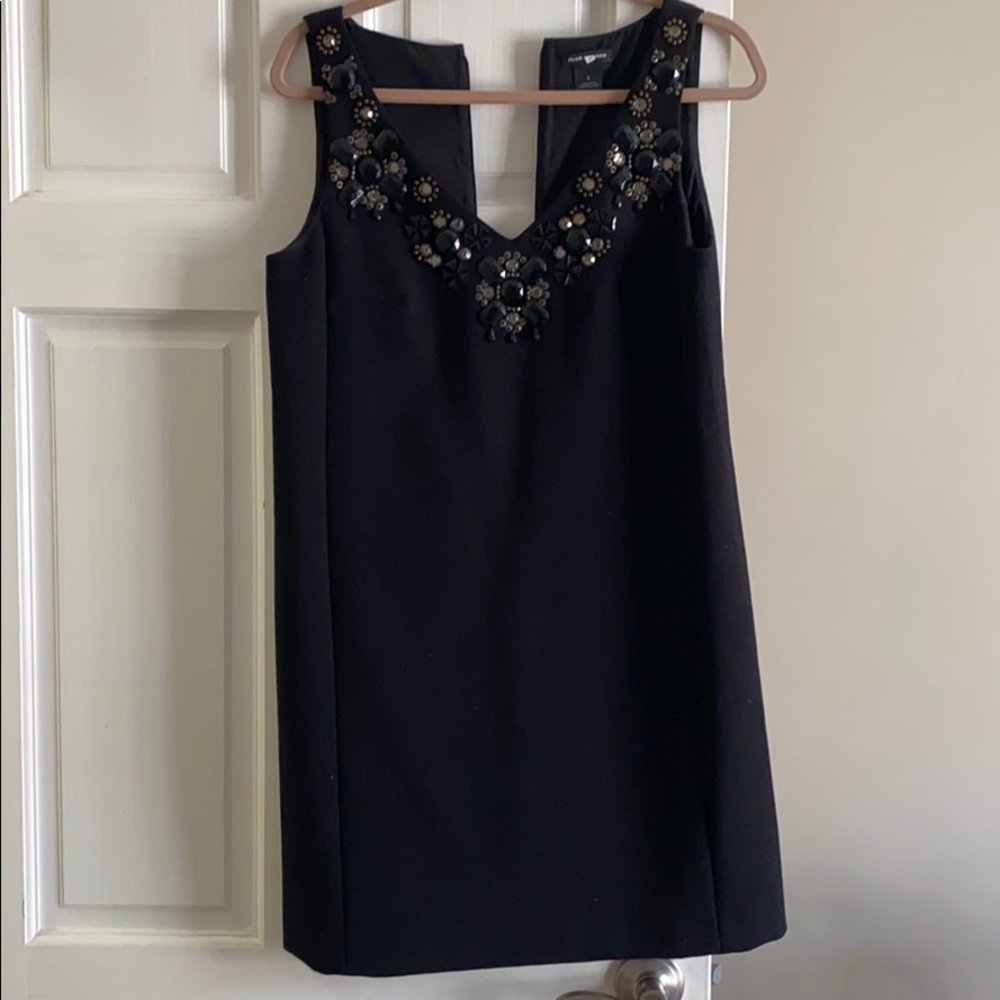Embellished Black Dress—Club Monaco